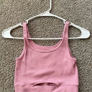 Aeropostale Pink Ribbed Tank Top